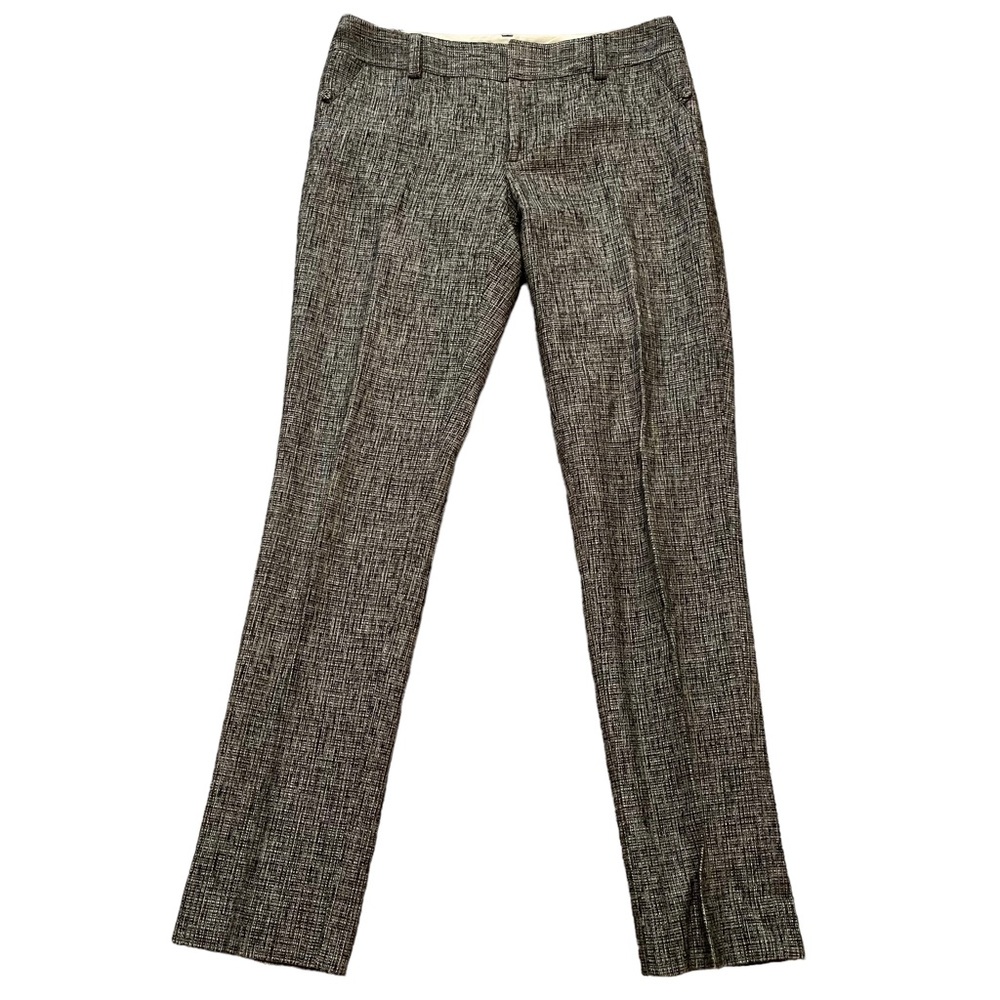 Rebecca Taylor Black and White Tweed Trouser Pant 4